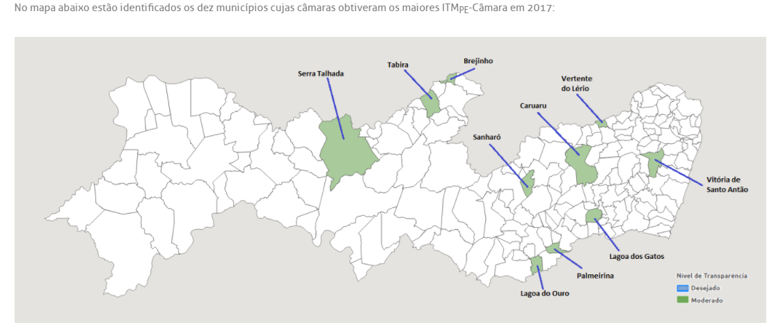 CÂMARA DE SERRA TALHADA ESTÁ ENTRE AS DEZ MAIS TRANSPARENTES DE PERNAMBUCO, SEGUNDO O TCE