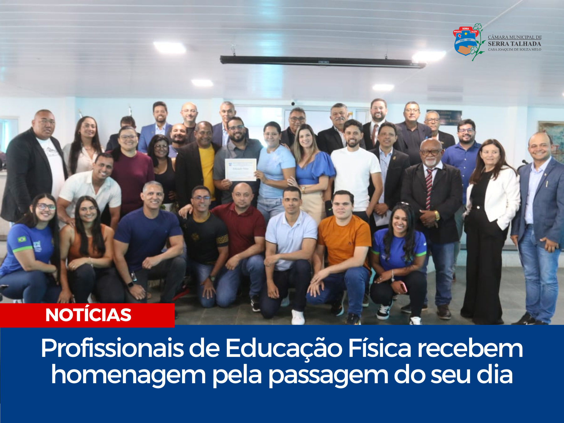 Profissionais de Educação Física recebem homenagem pela passagem do seu dia